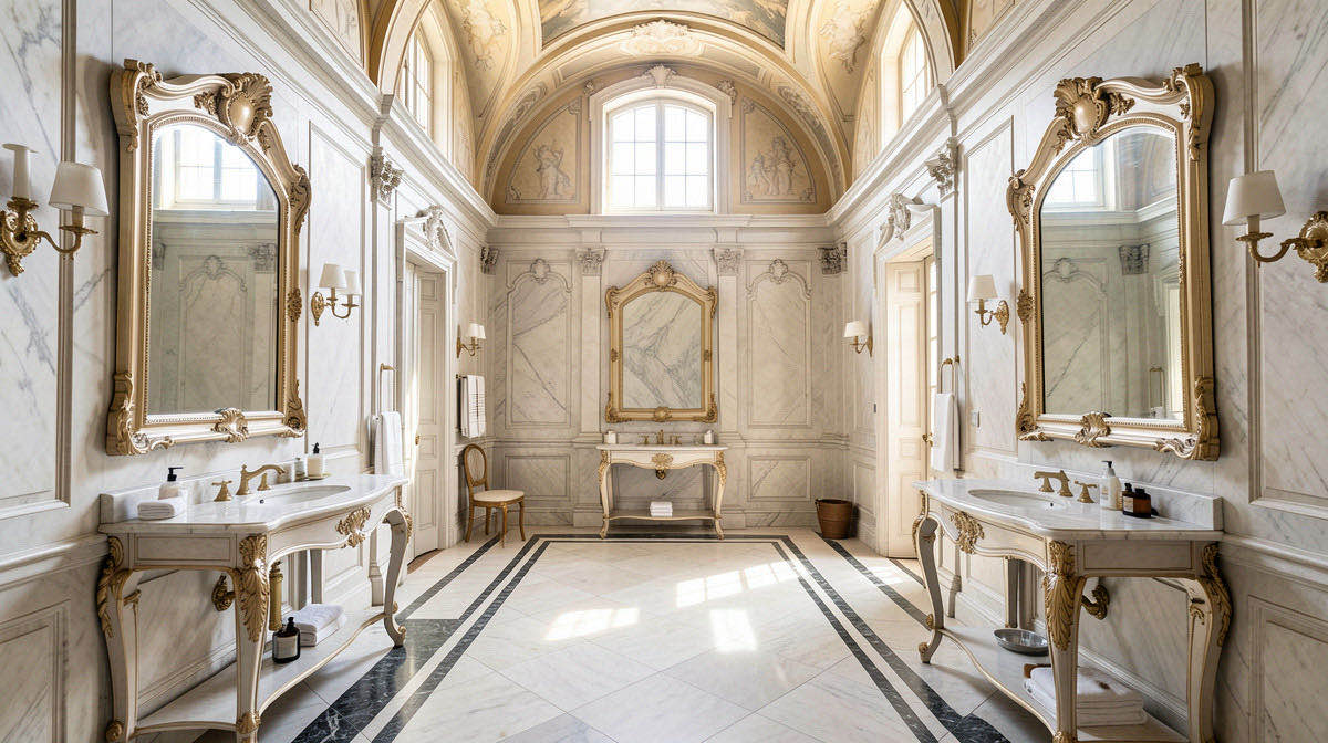 Baroque bathroom — wide