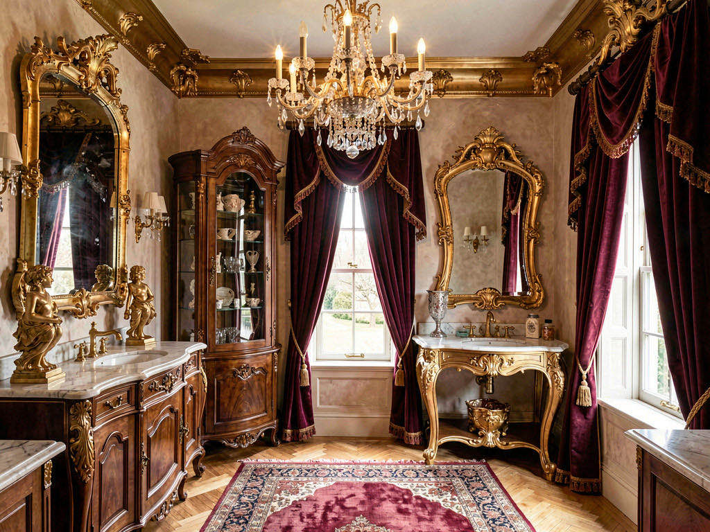 Baroque bathroom — room view