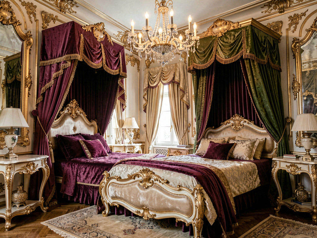 Baroque bedroom — room view