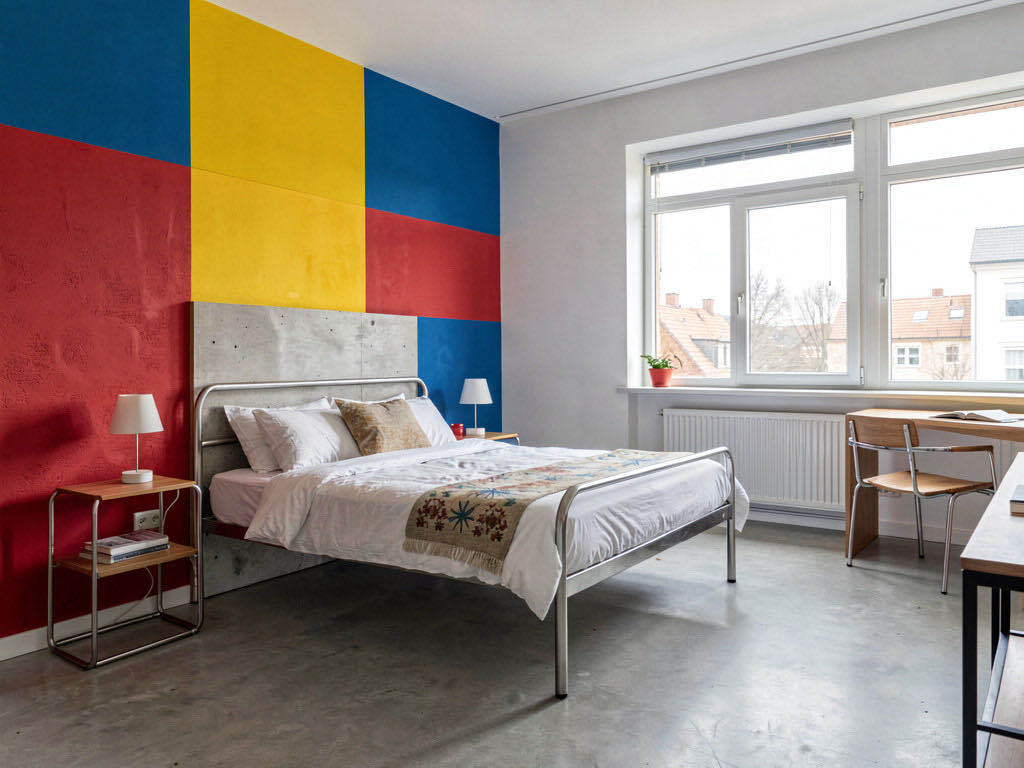 Bauhaus bedroom — room view