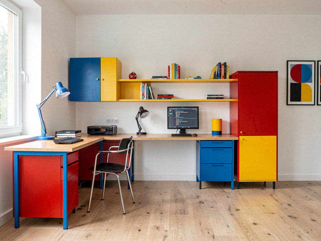 Bauhaus home office — room view