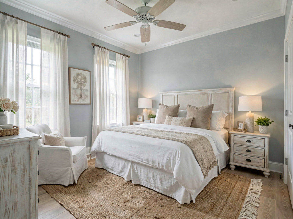 Coastal bedroom — room view