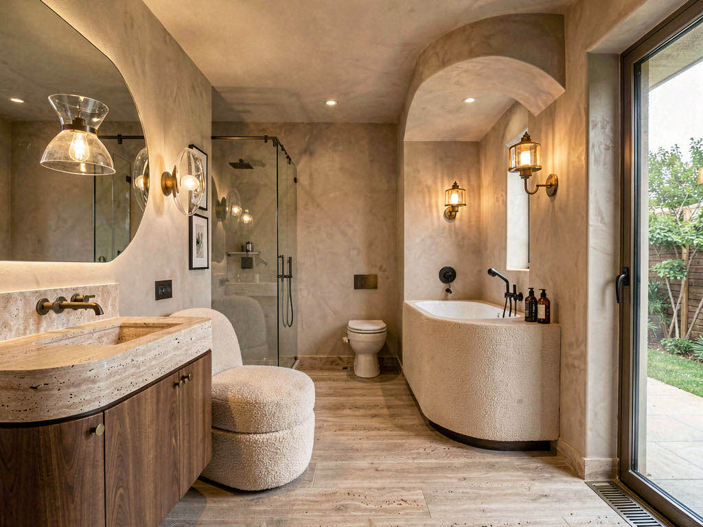 Contemporary bathroom — room view
