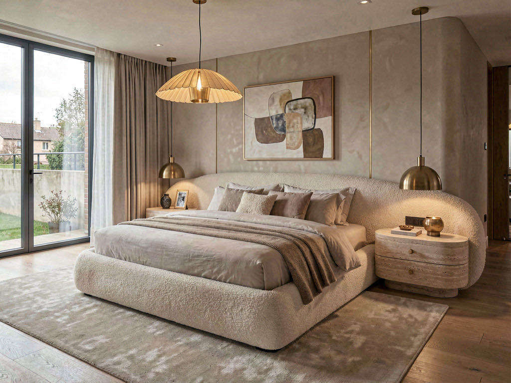 Contemporary bedroom — room view