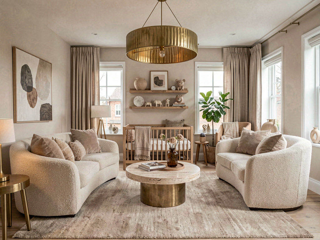 Contemporary nursery — room view