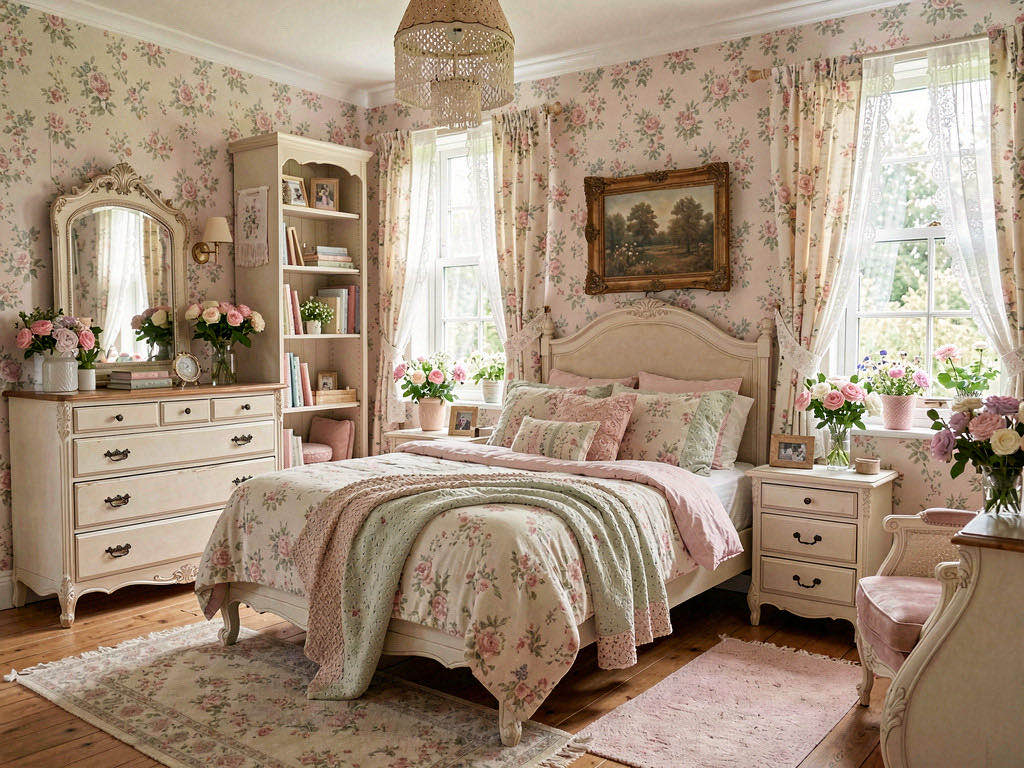 Cottagecore bedroom — room view