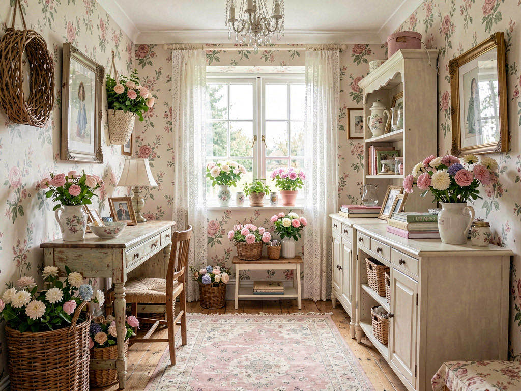 Cottagecore entryway — room view