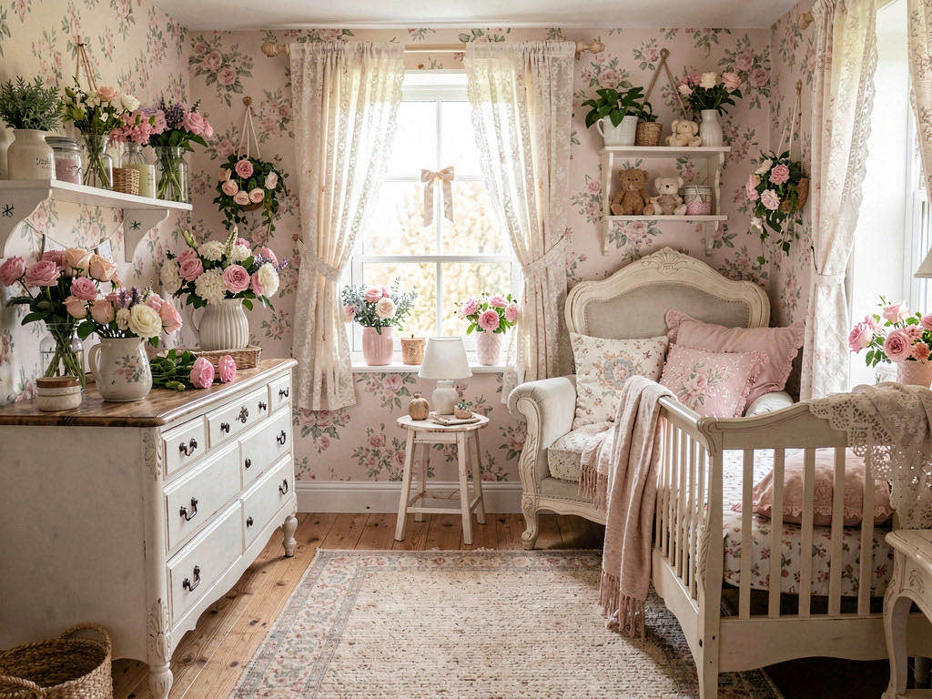 Cottagecore nursery — room view