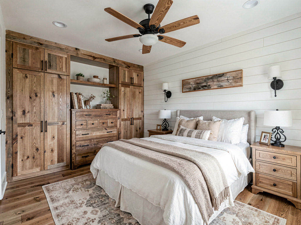 Farmhouse bedroom — room view