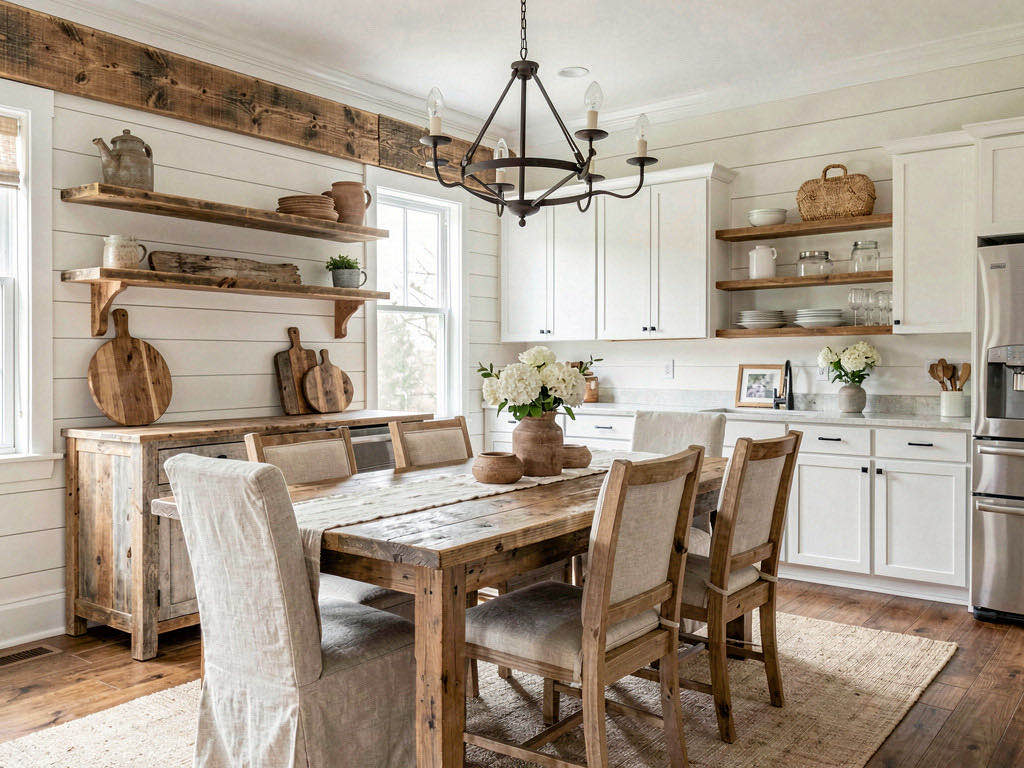 Farmhouse dining room — room view