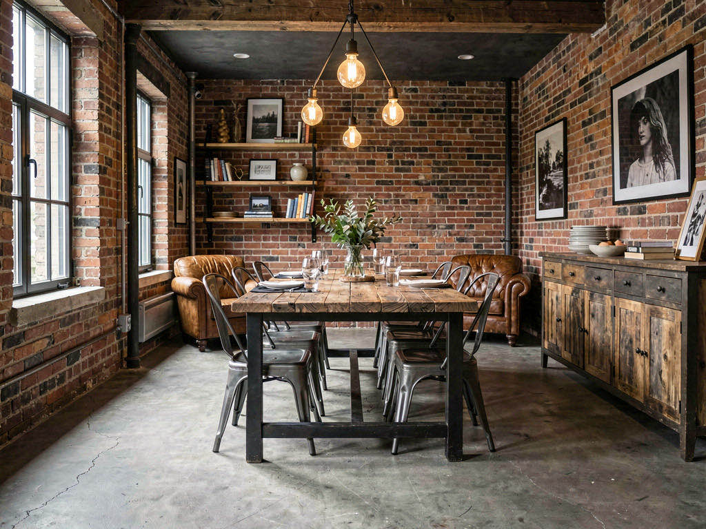 Industrial dining room — room view