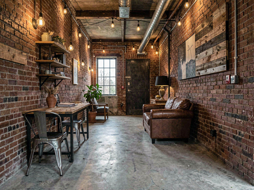 Industrial entryway — room view
