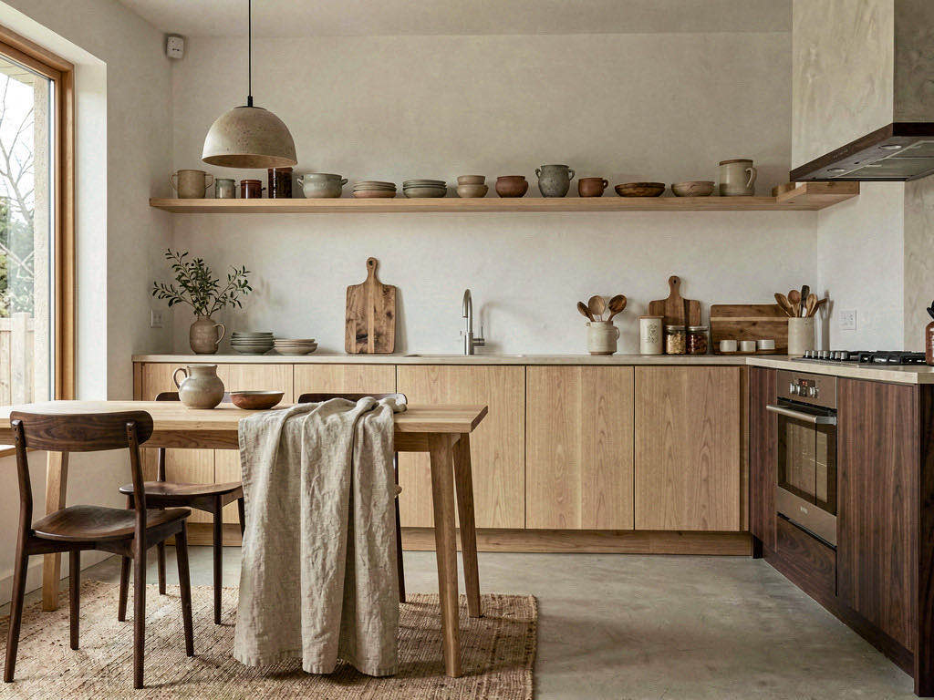 Japandi kitchen — room view