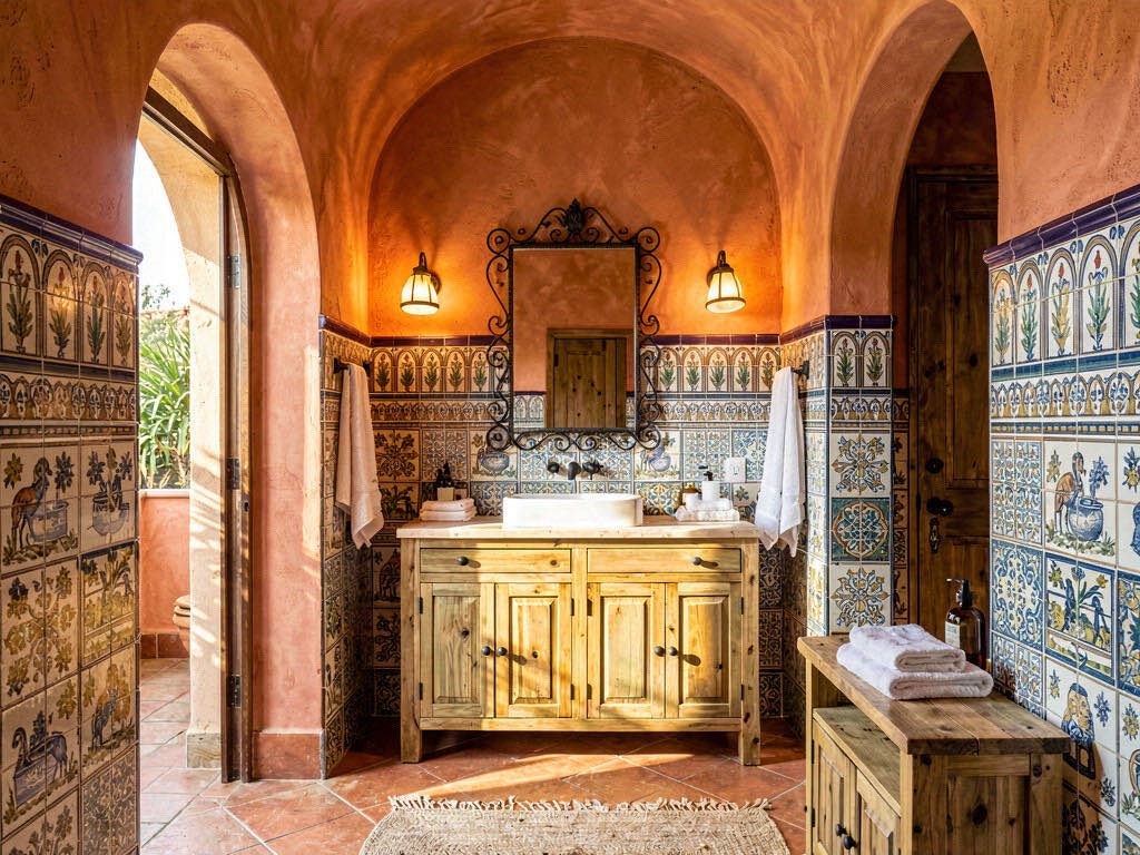 Mediterranean bathroom — room view