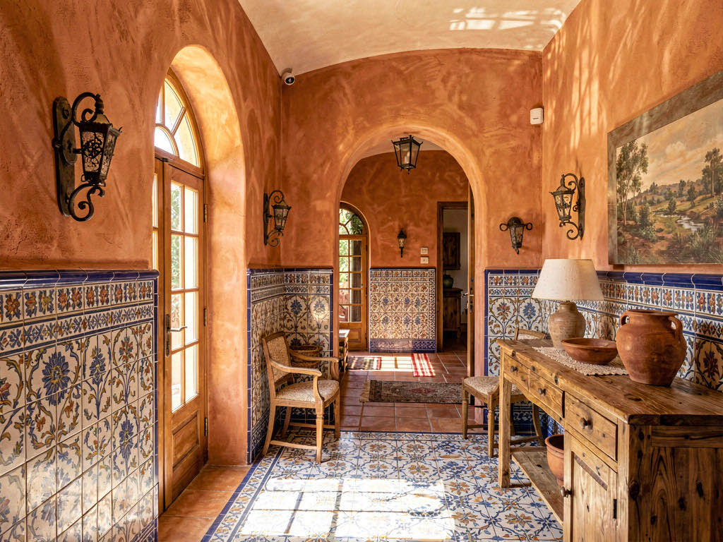 Mediterranean entryway — room view