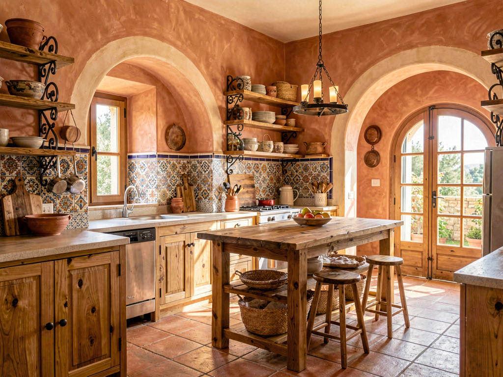 Mediterranean kitchen — room view