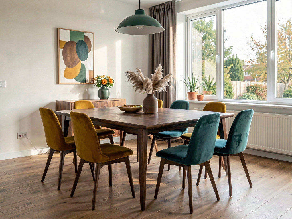 Mid-Century dining room — room view