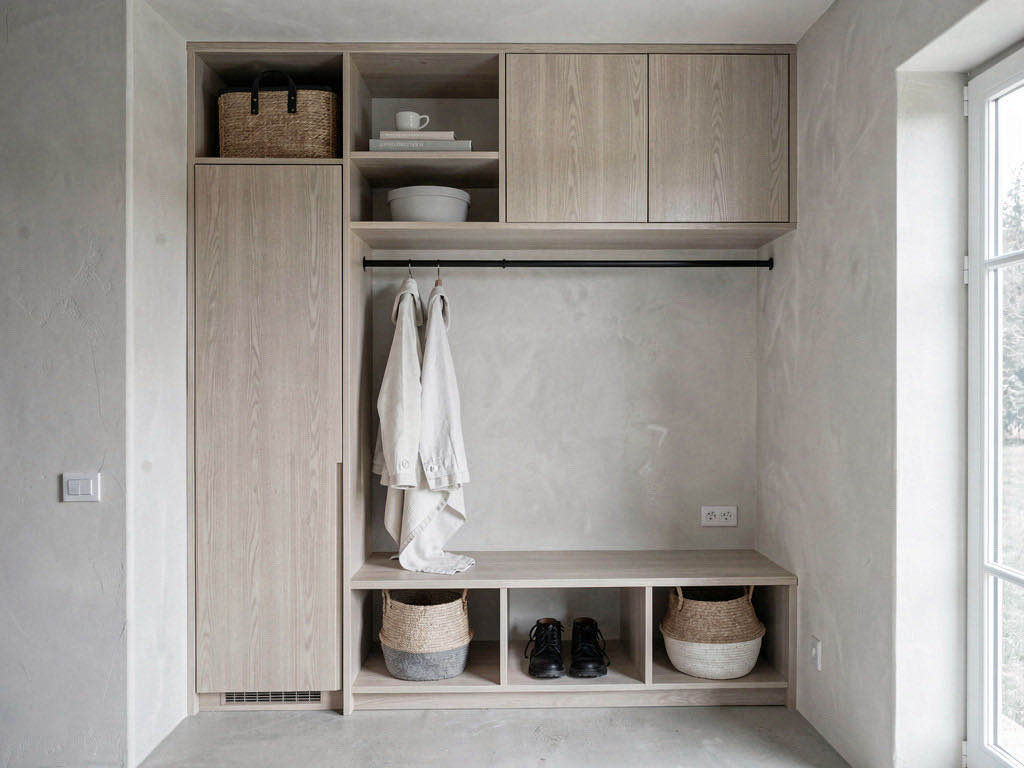 Minimalist entryway — room view