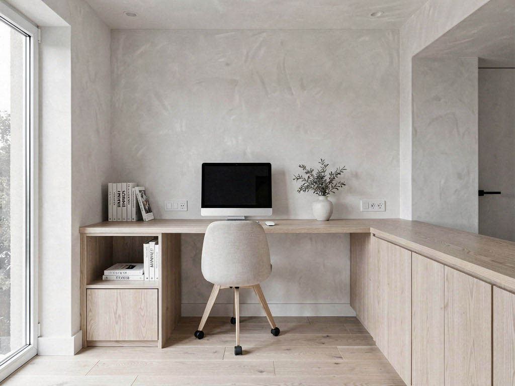 Minimalist home office — room view
