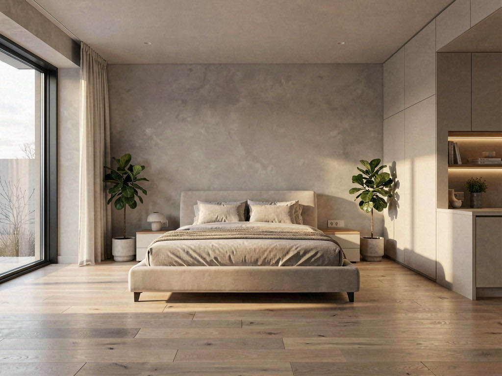 Modern bedroom — room view