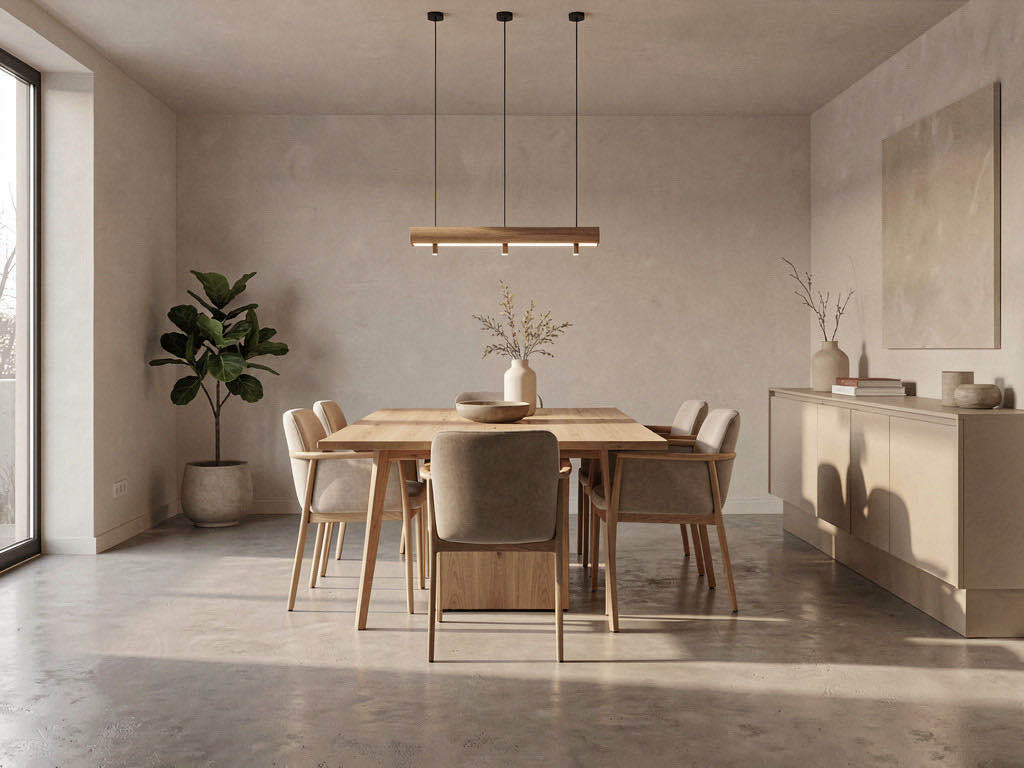 Modern dining room — room view