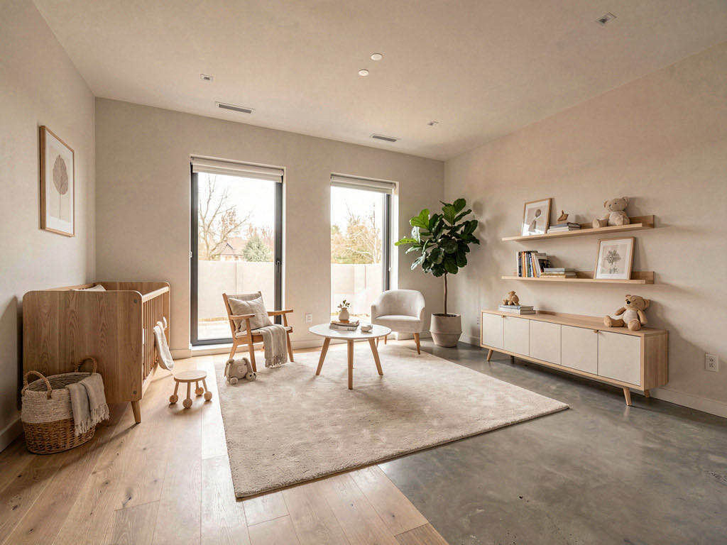 Modern nursery — room view