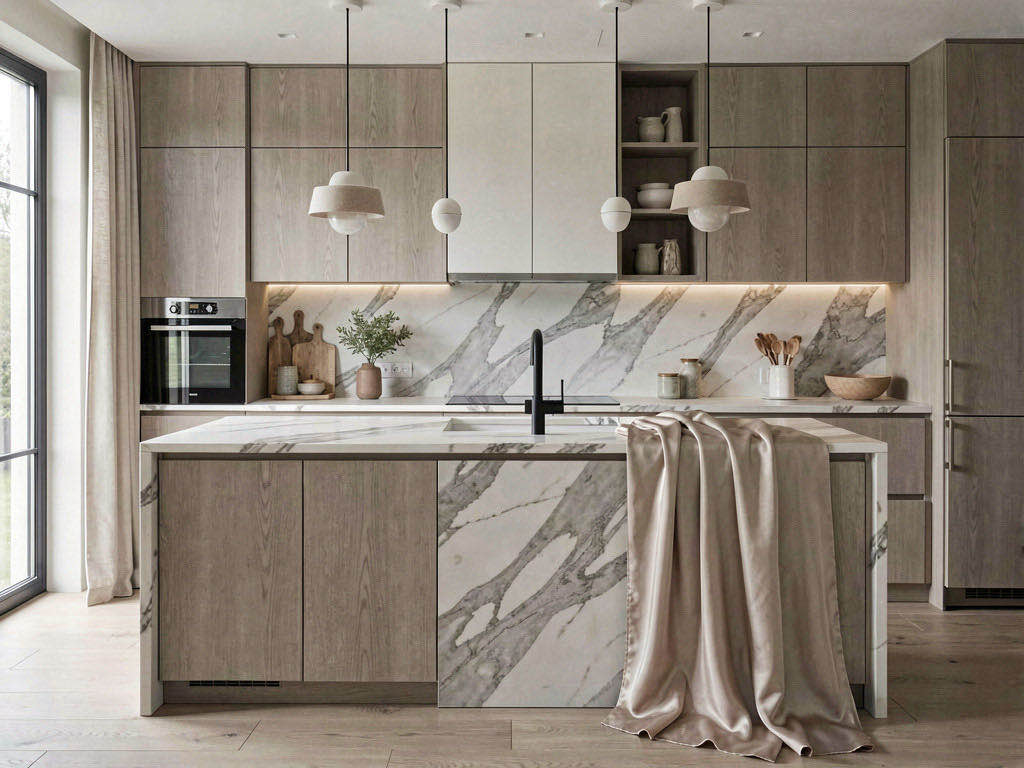 Quiet Luxury kitchen — room view