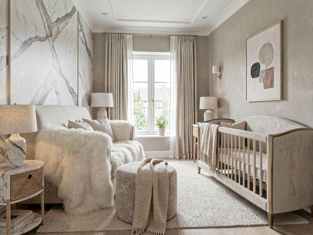 Quiet Luxury nursery — room view