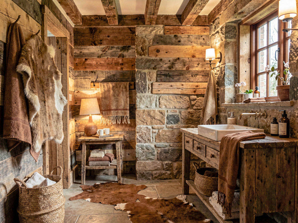 Rustic bathroom — room view