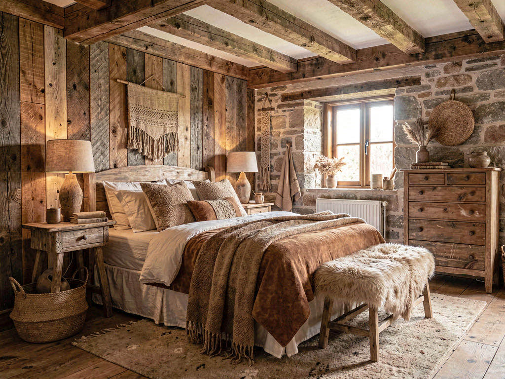 Rustic bedroom — room view