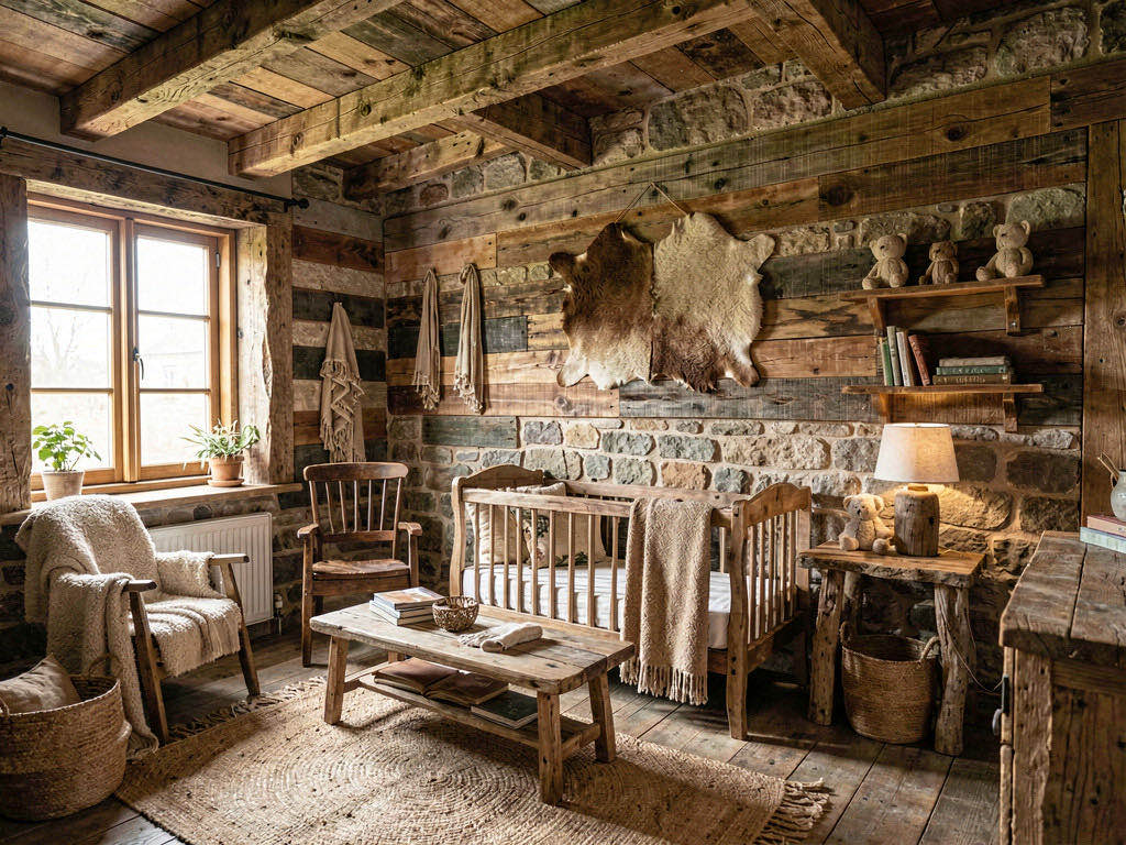 Rustic nursery — room view