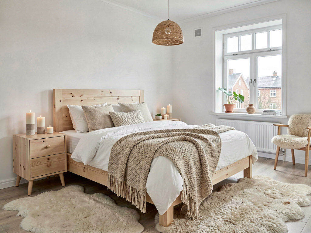 Scandinavian bedroom — room view
