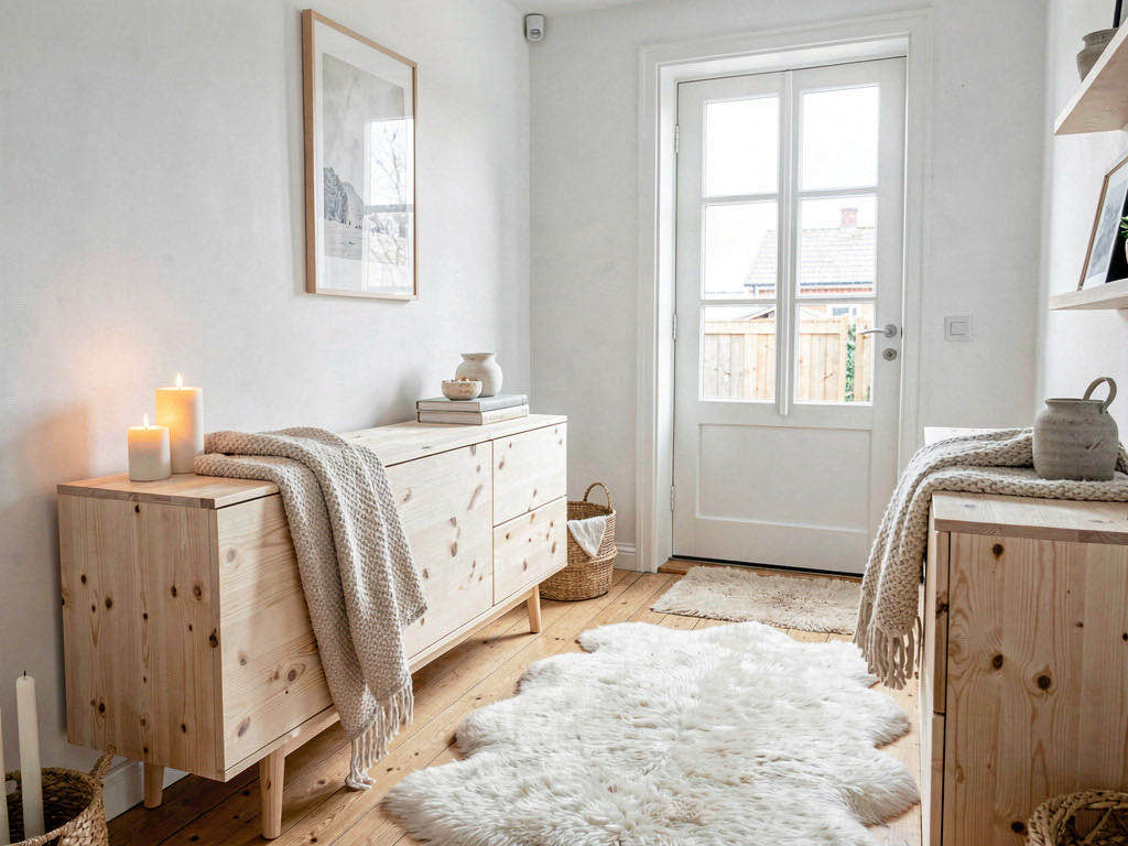 Scandinavian entryway — room view