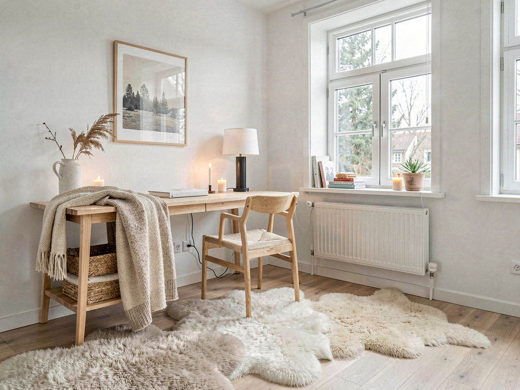 Scandinavian home office — room view