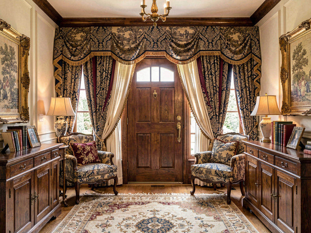 Traditional entryway — room view