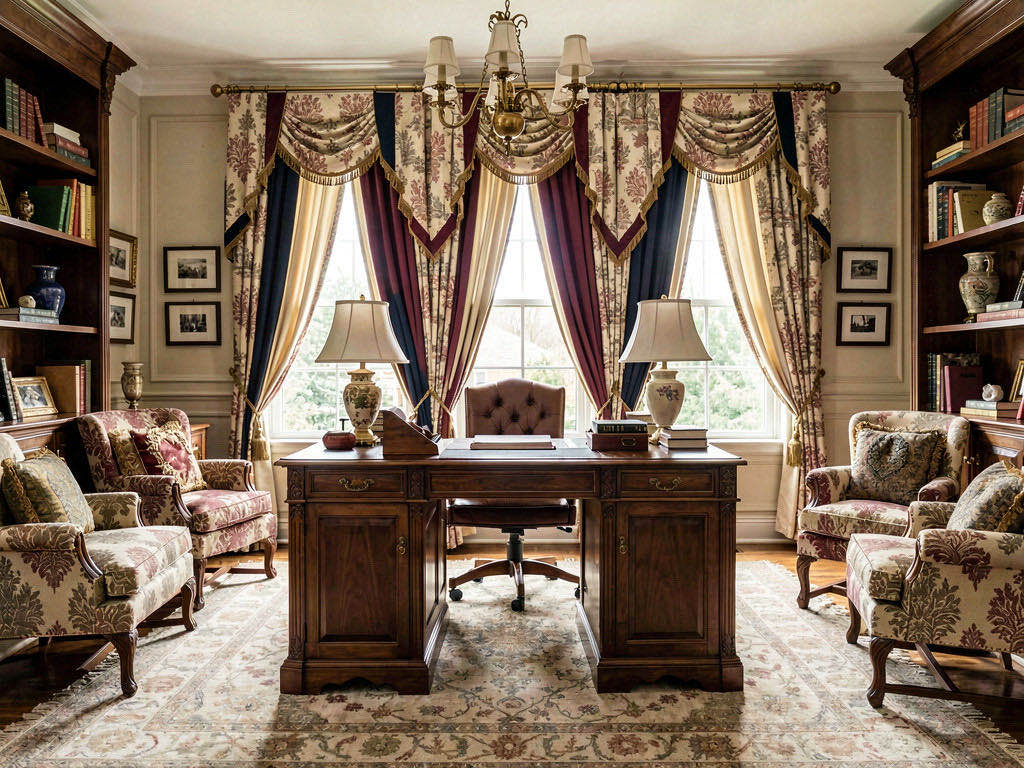 Traditional home office — room view