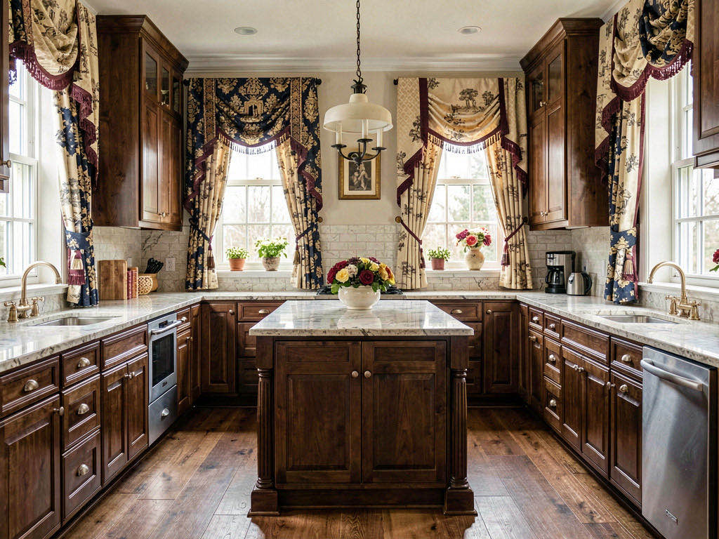 Traditional kitchen — room view