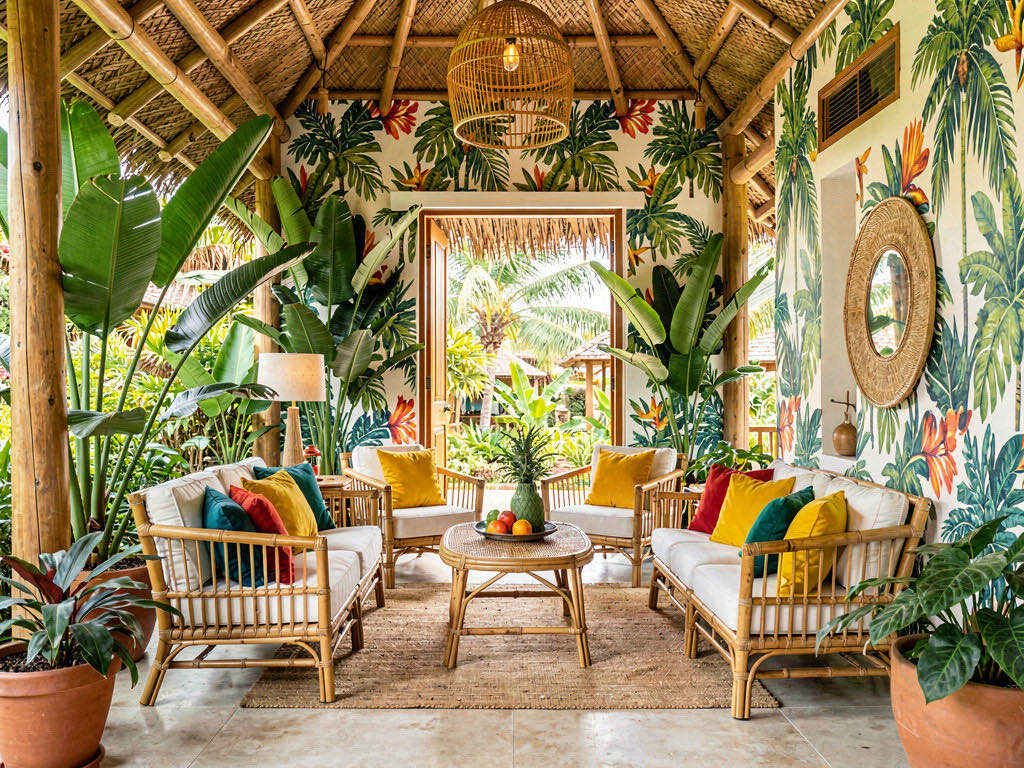 Tropical entryway — room view