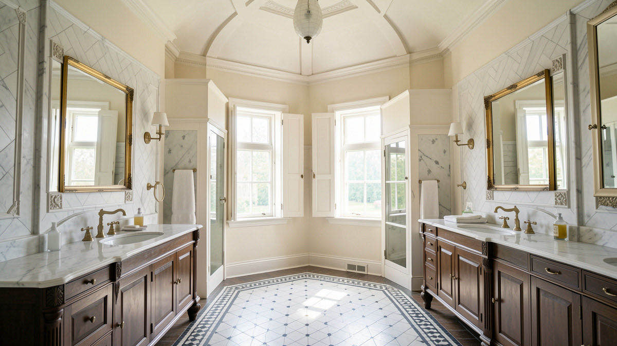 Victorian bathroom — wide