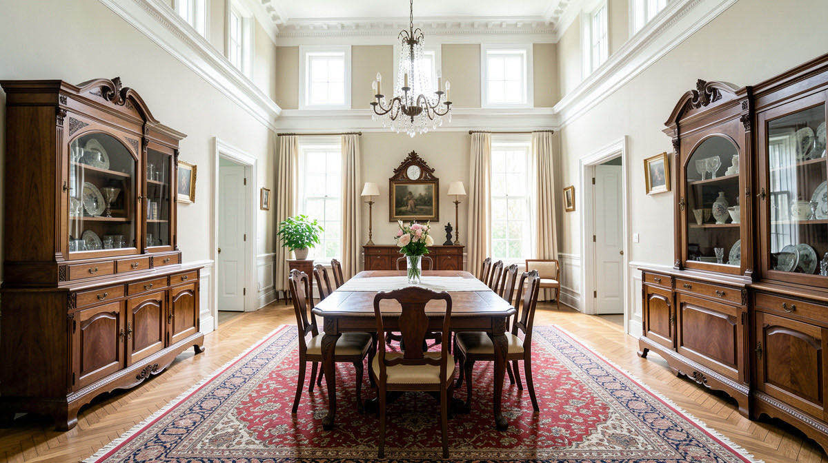 Victorian dining room — wide