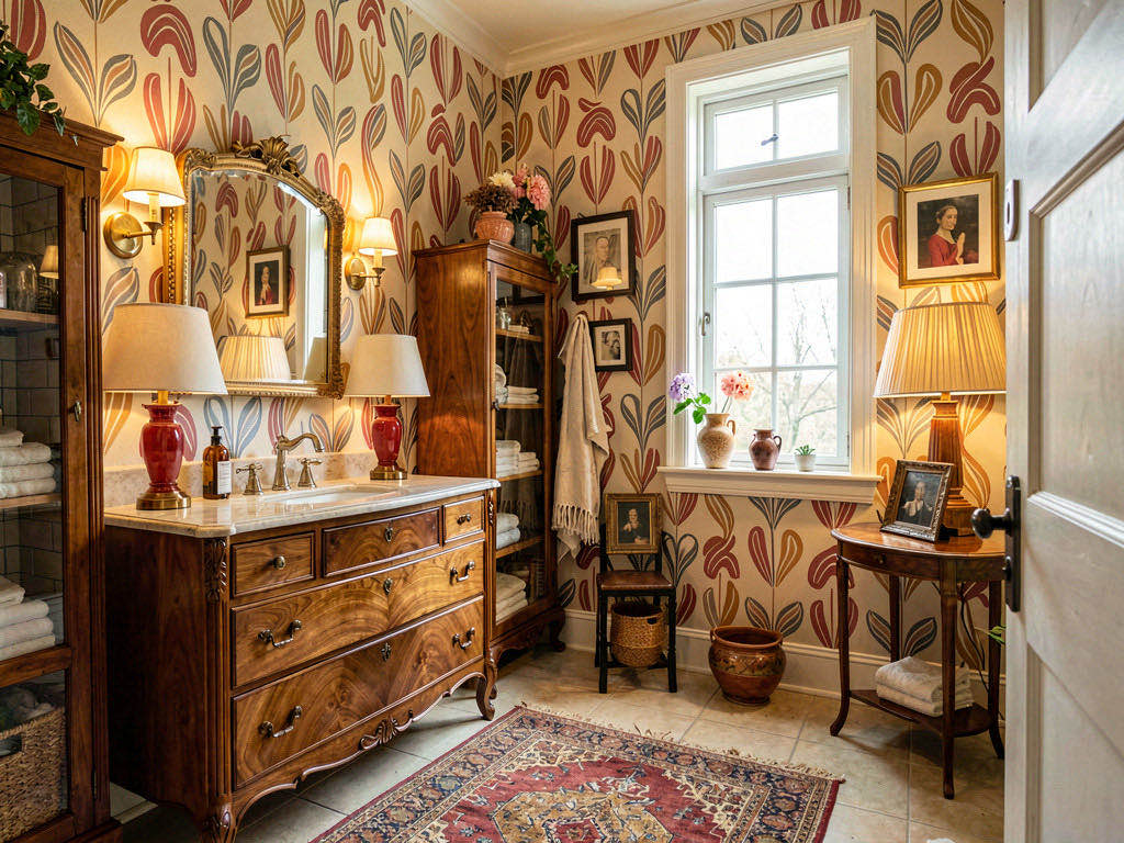 Vintage bathroom — room view