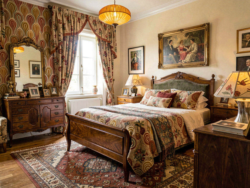 Vintage bedroom — room view