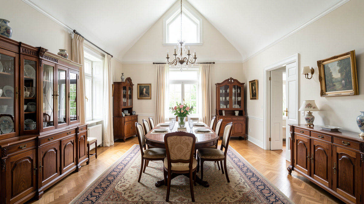 Vintage dining room — wide