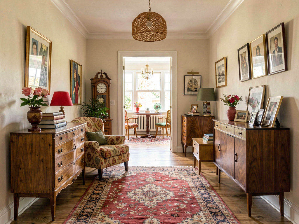 Vintage entryway — room view