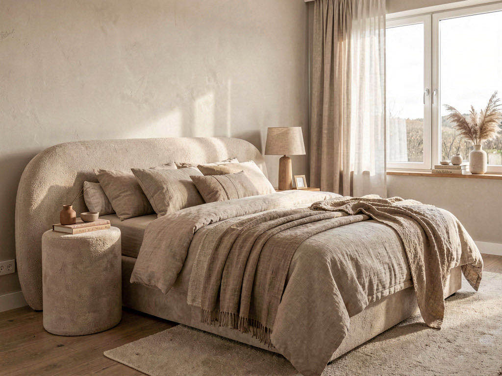 Warm Minimalism bedroom — room view
