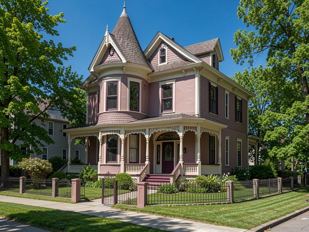 Victorian Exterior with deep covered porch
